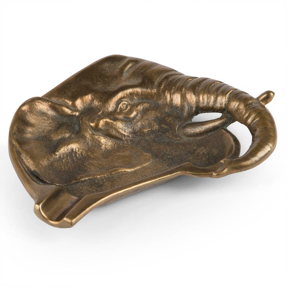 Vintage Bronze Elephant Cigar Ashtray
