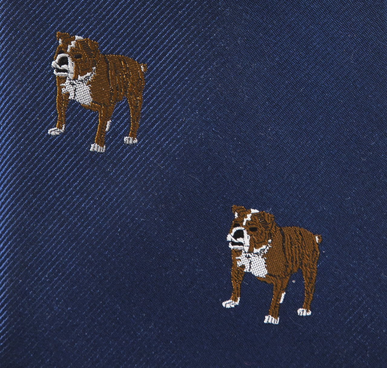 Sir Jack's Bulldog Tie in Navy Blue