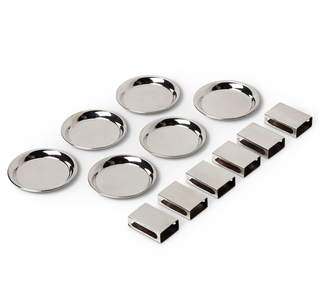 Cartier Sterling Silver Ashtray & Matchbox Set