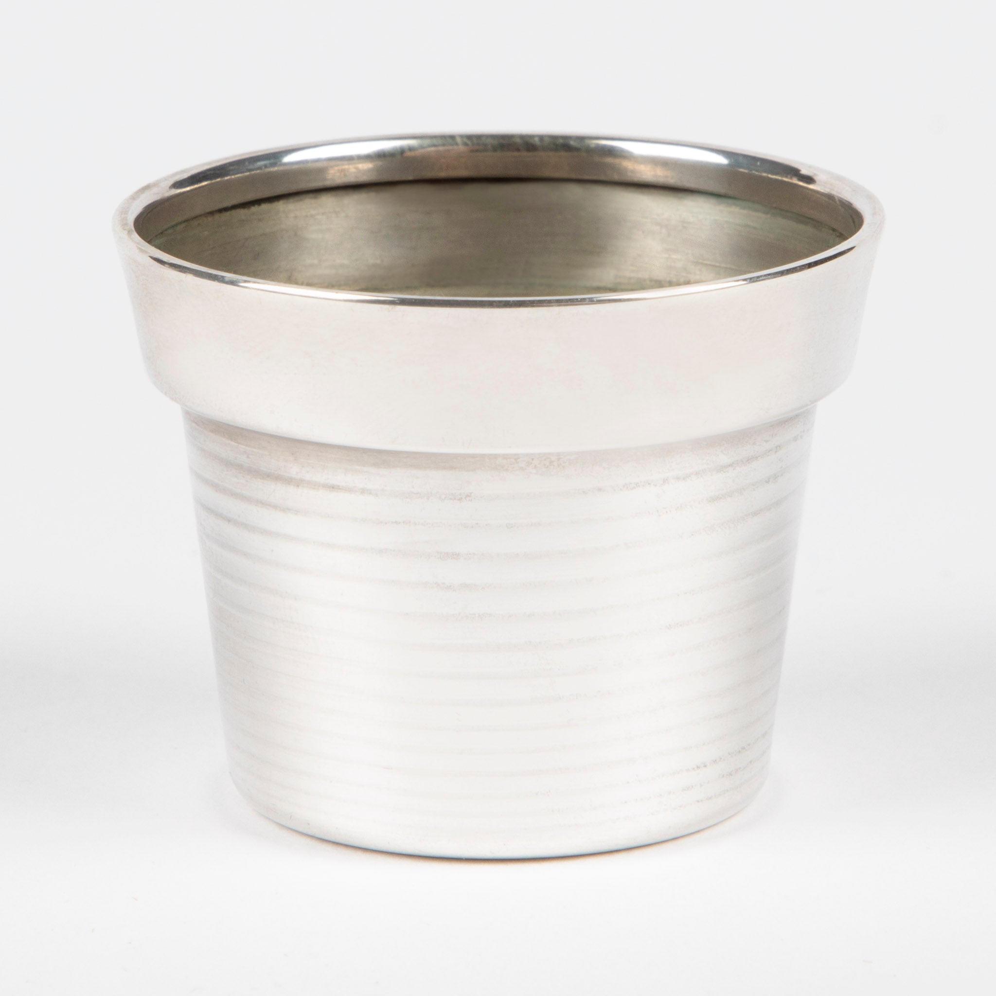 Cartier Sterling Silver Flower Pot Form Jigger