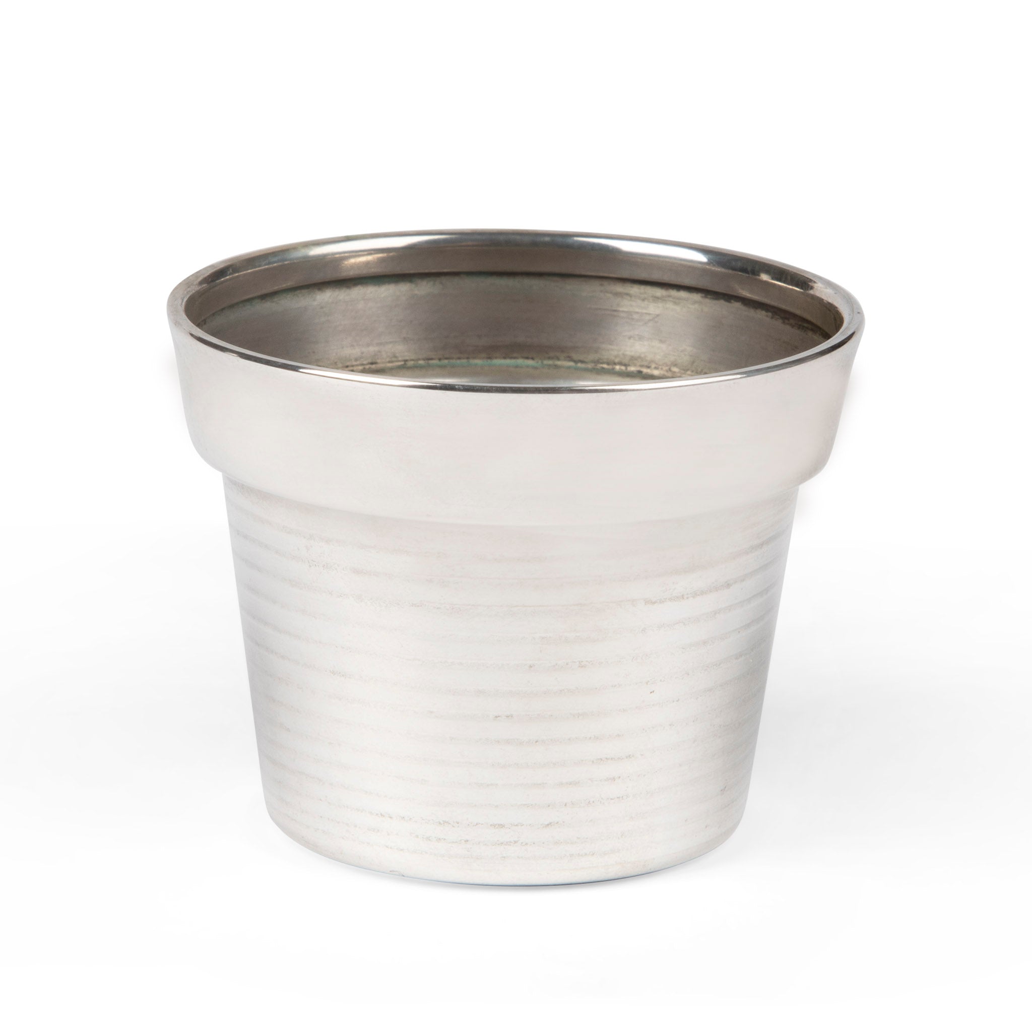 Cartier Sterling Silver Flower Pot Form Jigger