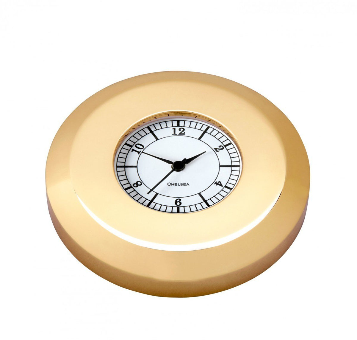 Chelsea Chart Weight Clock in Brass