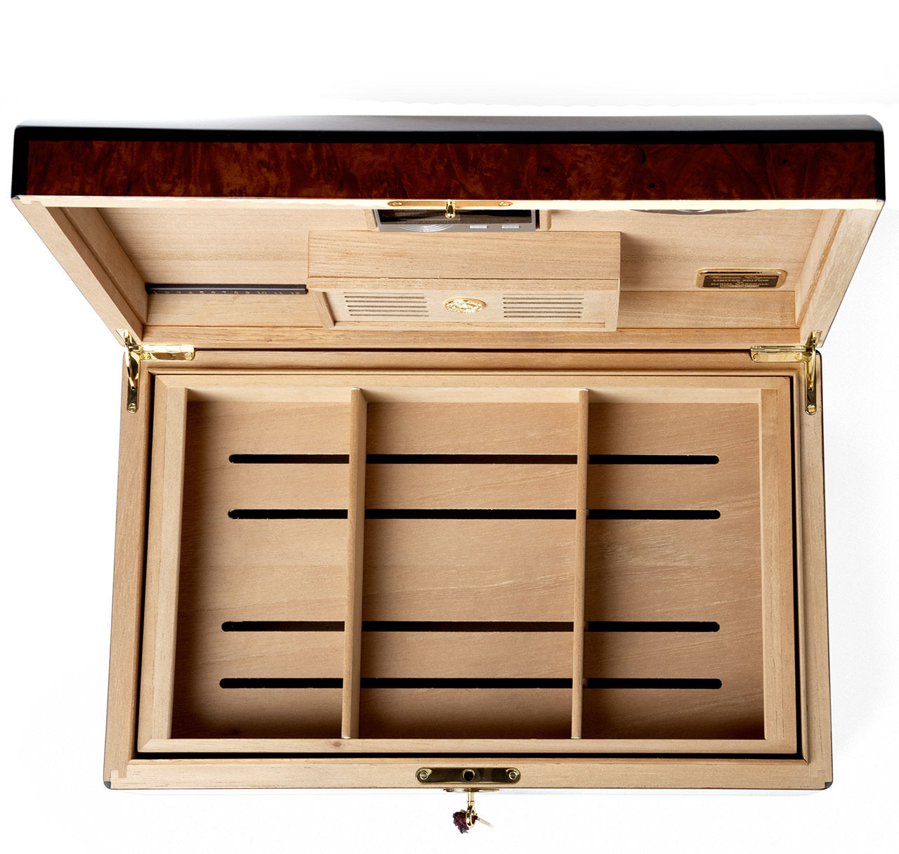 Daniel Marshall 20th Anniversary Treasure Chest Humidor in Burl