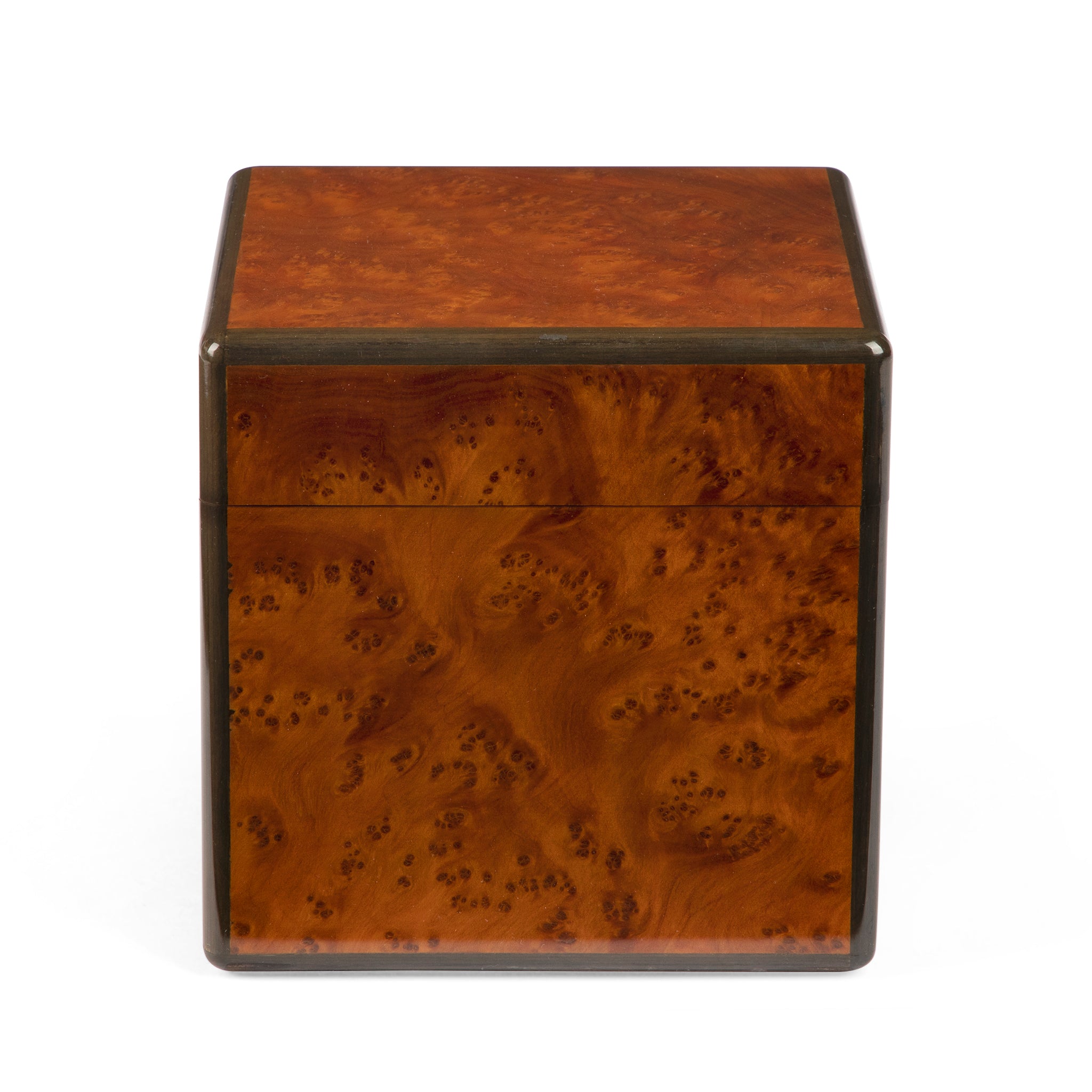 Dunhill Square Burl Desktop Cigar Humidor