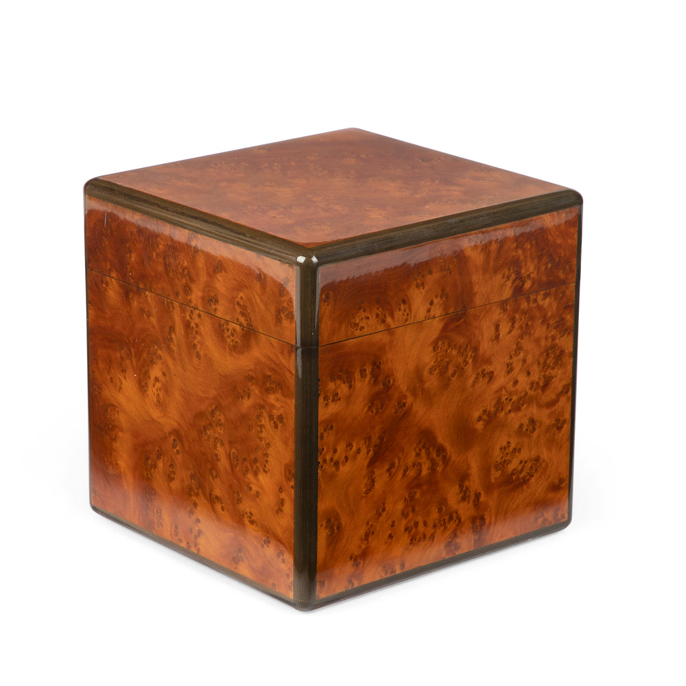 Dunhill Square Burl Desktop Cigar Humidor