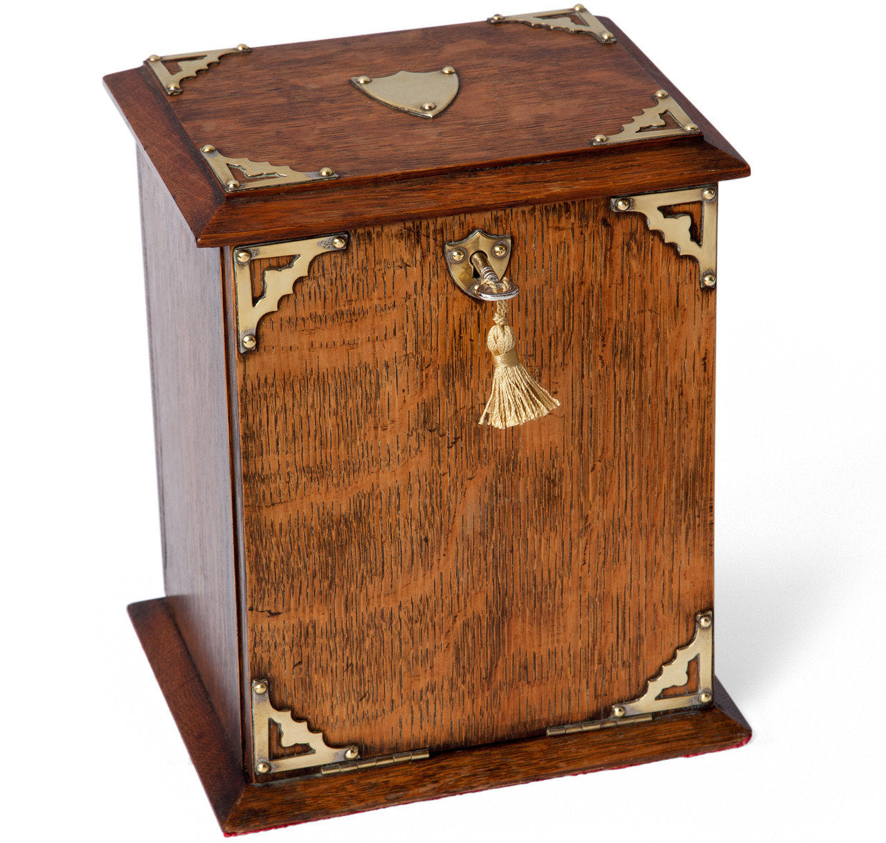 Edwardian Oak Stationery Cabinet & Writing Box