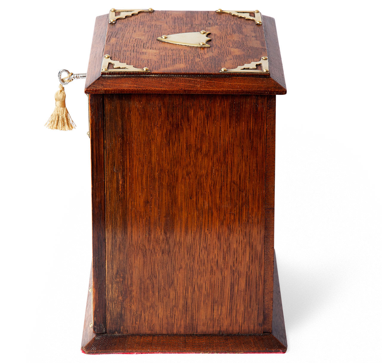 Edwardian Oak Stationery Cabinet & Writing Box