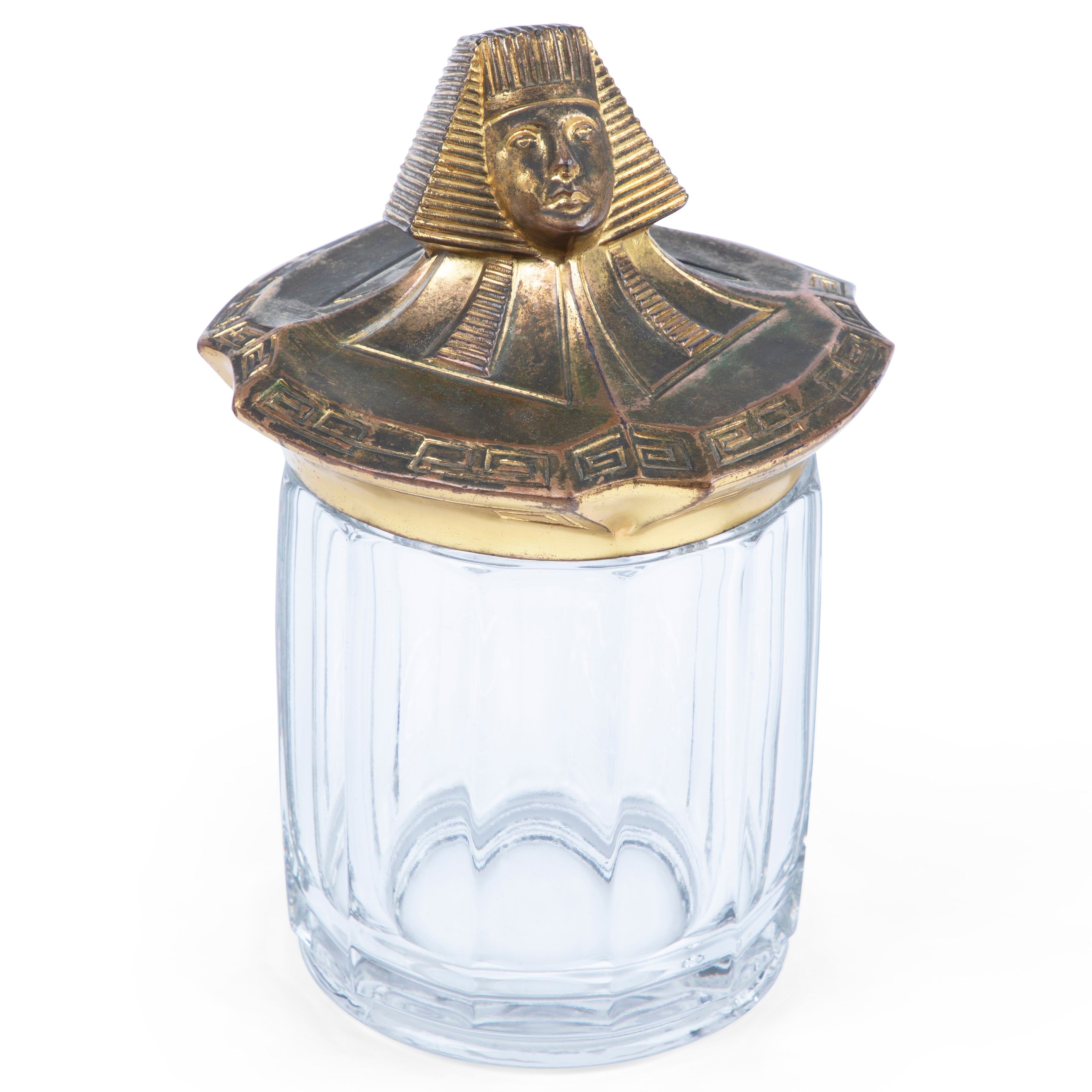 Egyptian Revival Pharaoh Tobacco Humidor 