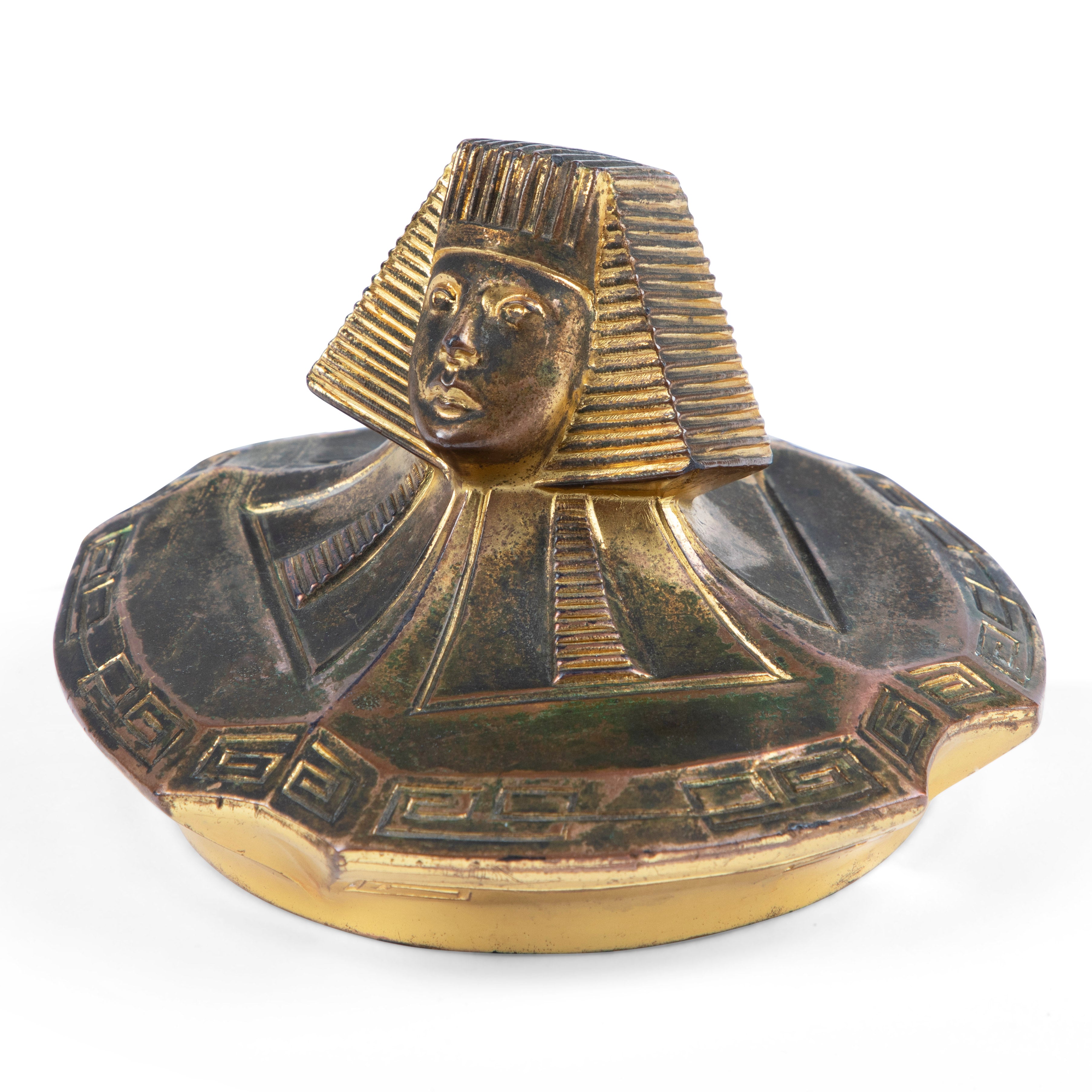 Egyptian Revival Pharaoh Tobacco Humidor 