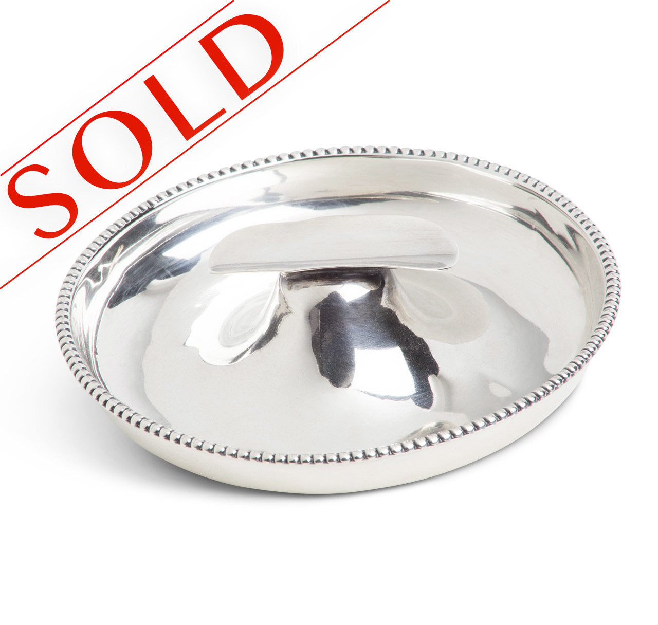 English Sterling Silver Individual Ashtray