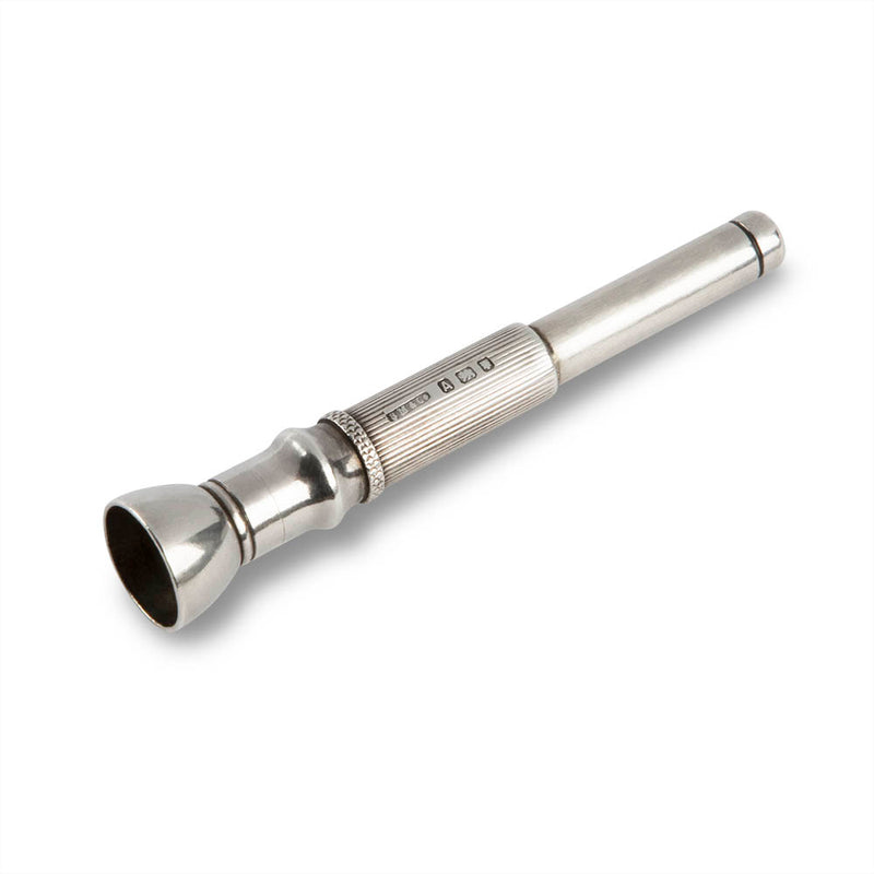 Art Deco Sterling Silver Engine-Turned Cigar Punch
