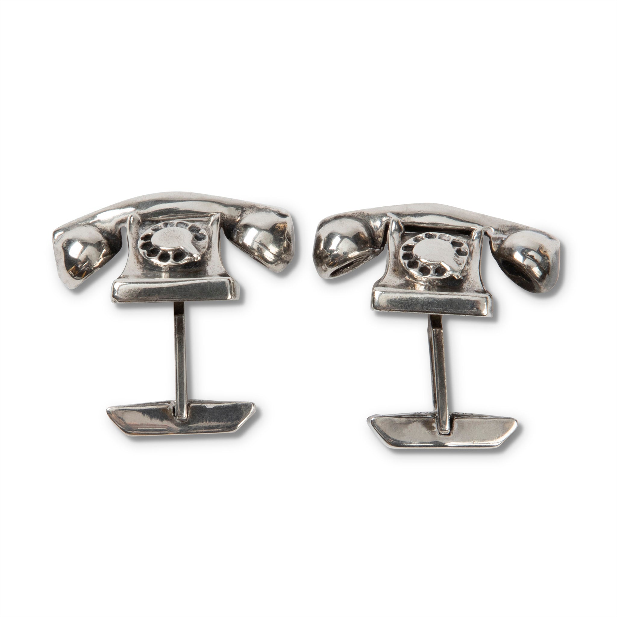 Fenwick & Sailors Sterling Silver Telephone Cufflinks