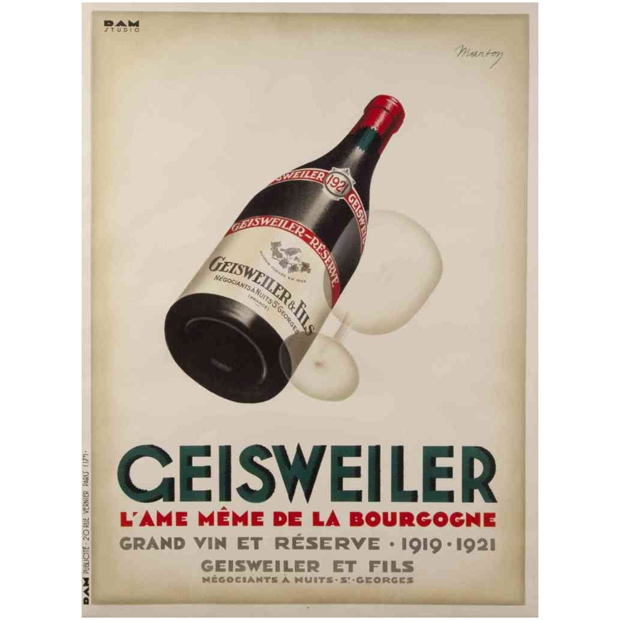 Geisweiler Wine Original Poster