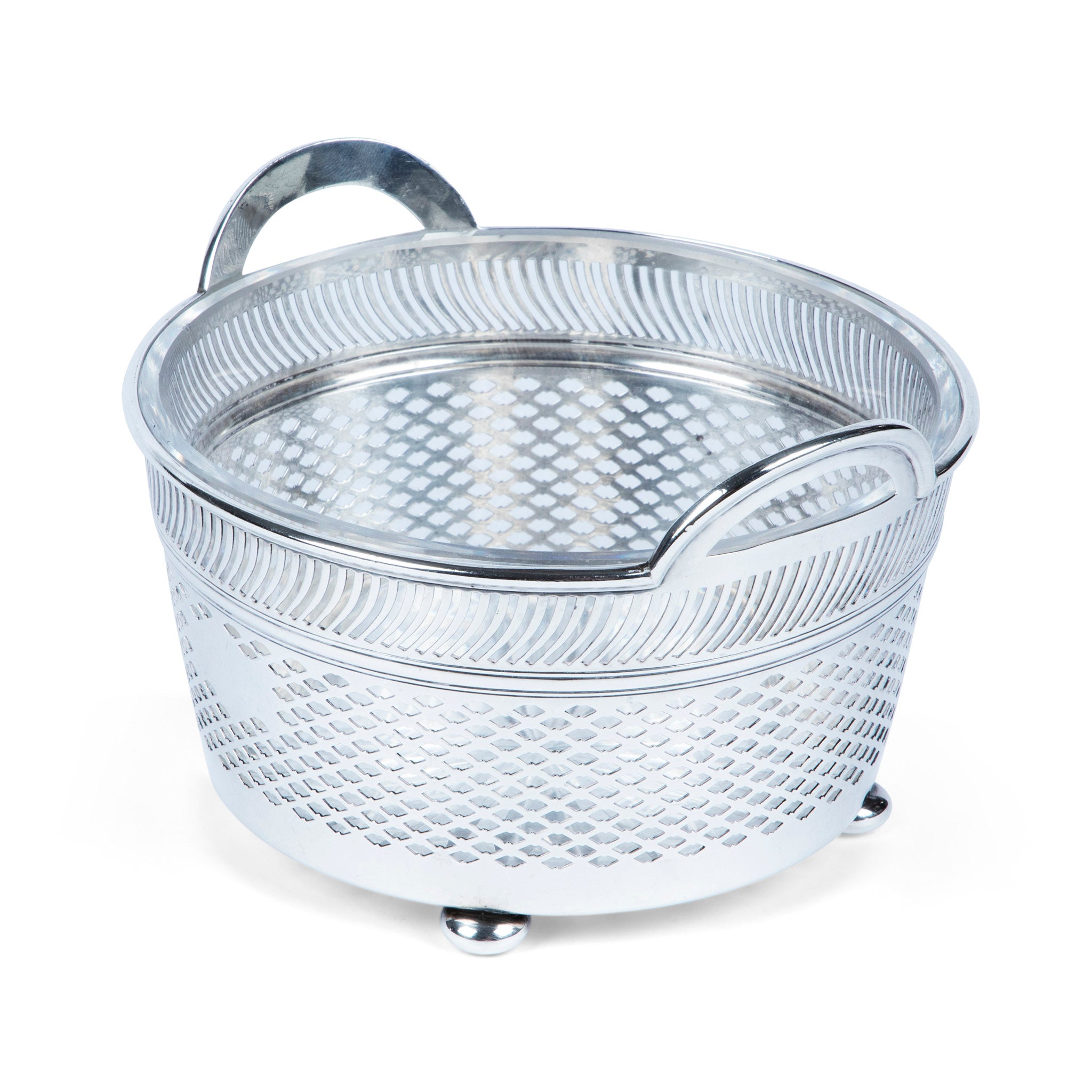 Gorham Sterling Silver & Cut Crystal Ice Bucket