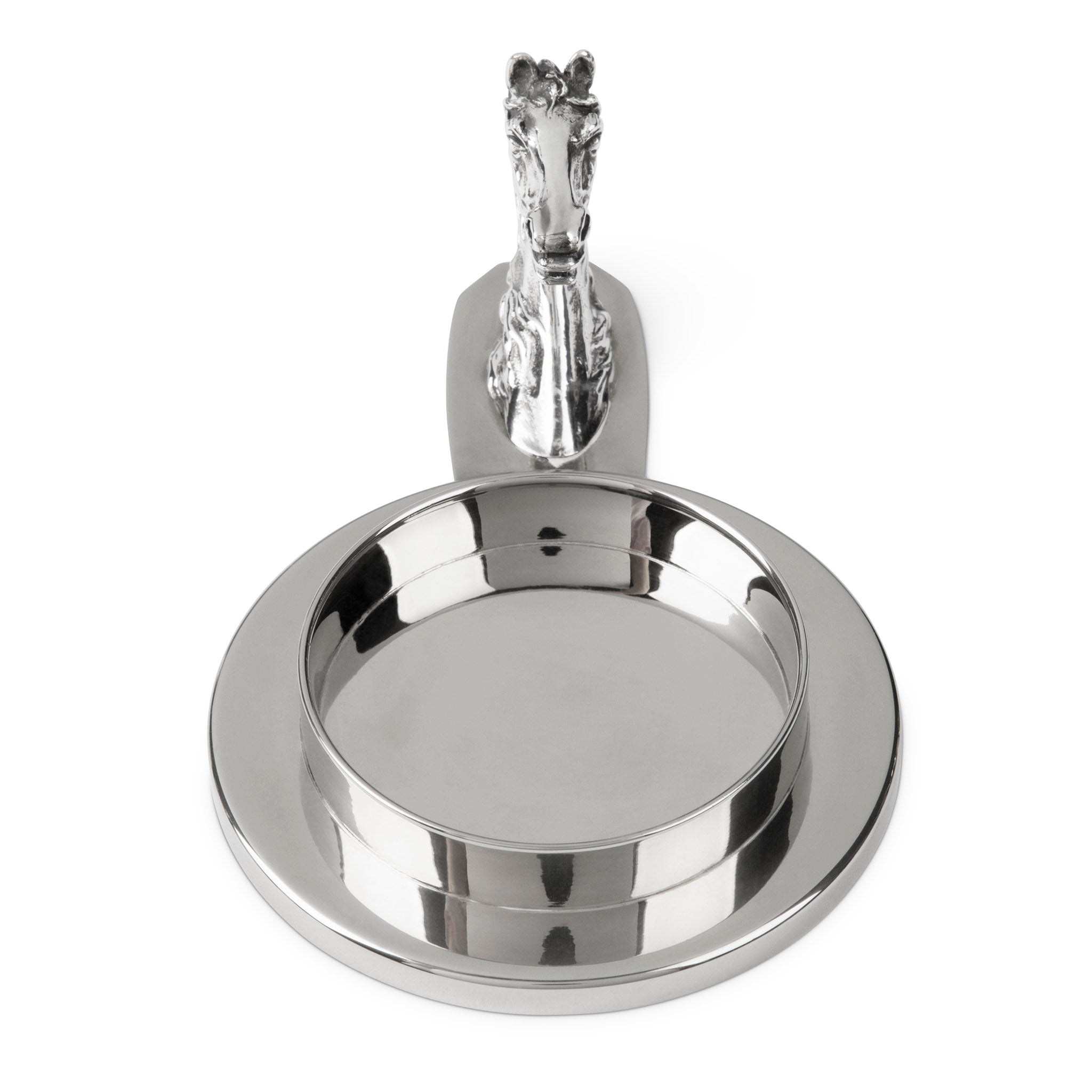 Hermès Silver Plate Equestrian Horse Coaster 