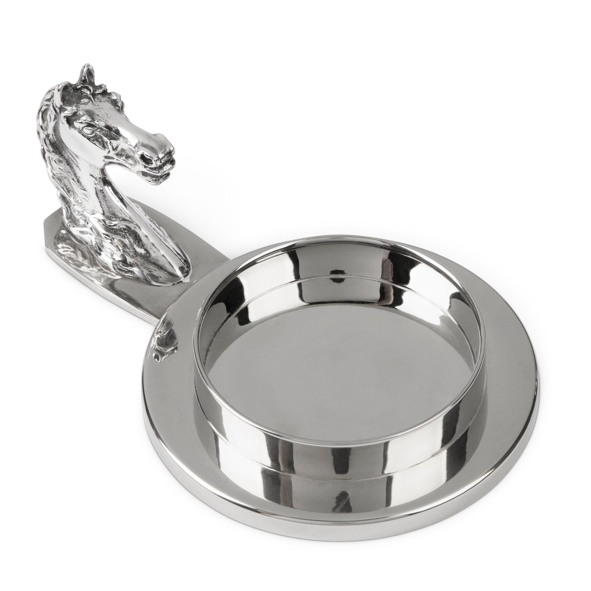 Hermès Silver Plate Equestrian Horse Coaster 