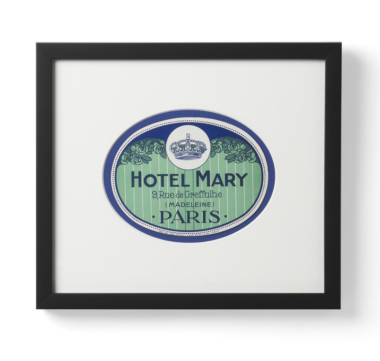 Hotel Mary Paris Luggage Label