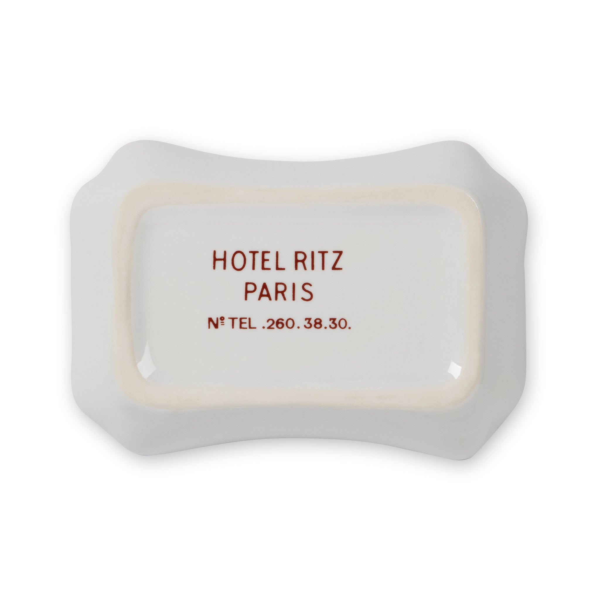 Vintage Hotel Ritz Paris Porcelain Ashtray Dish
