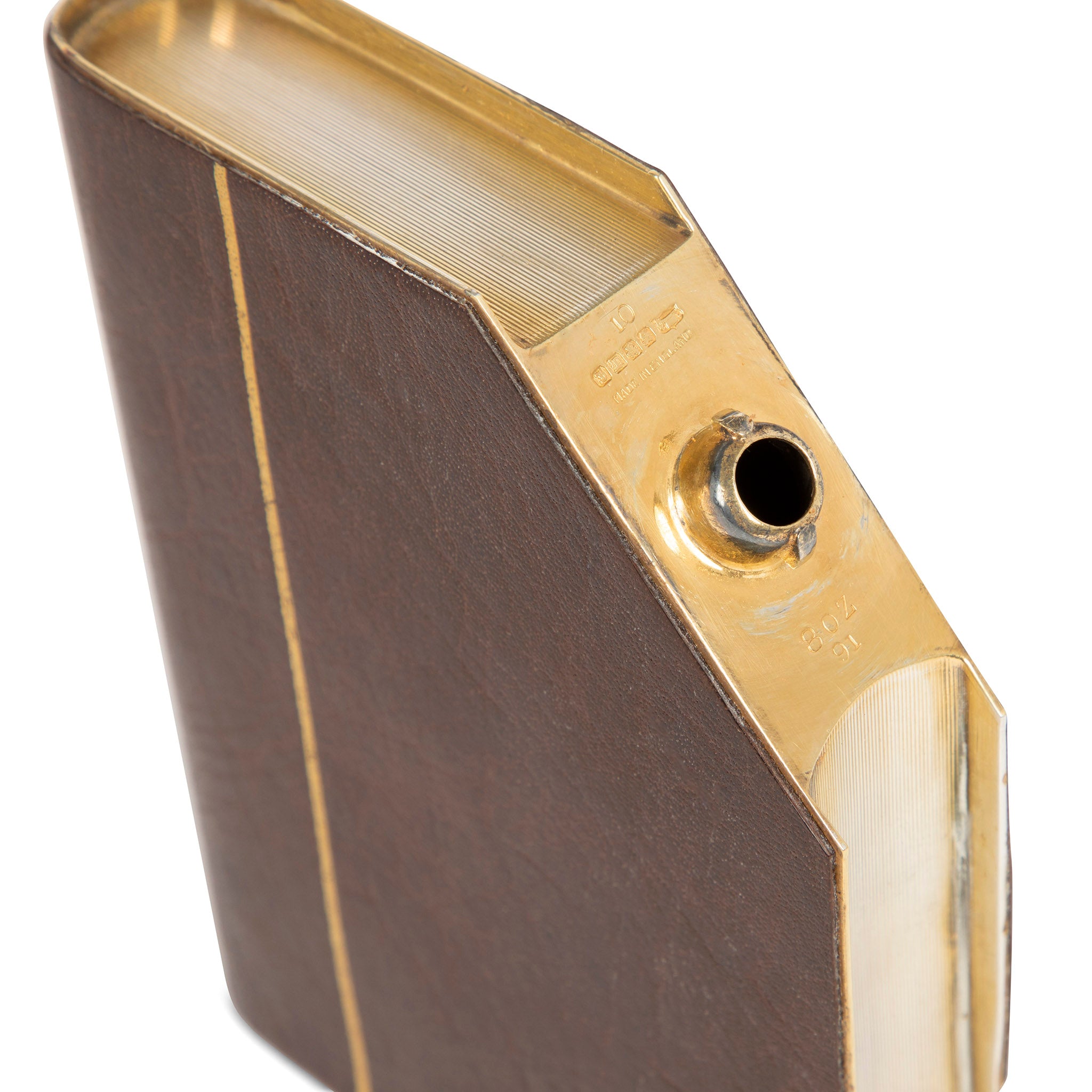 James Dixon 'Nelson's Blood' Gold Plated Book Flask