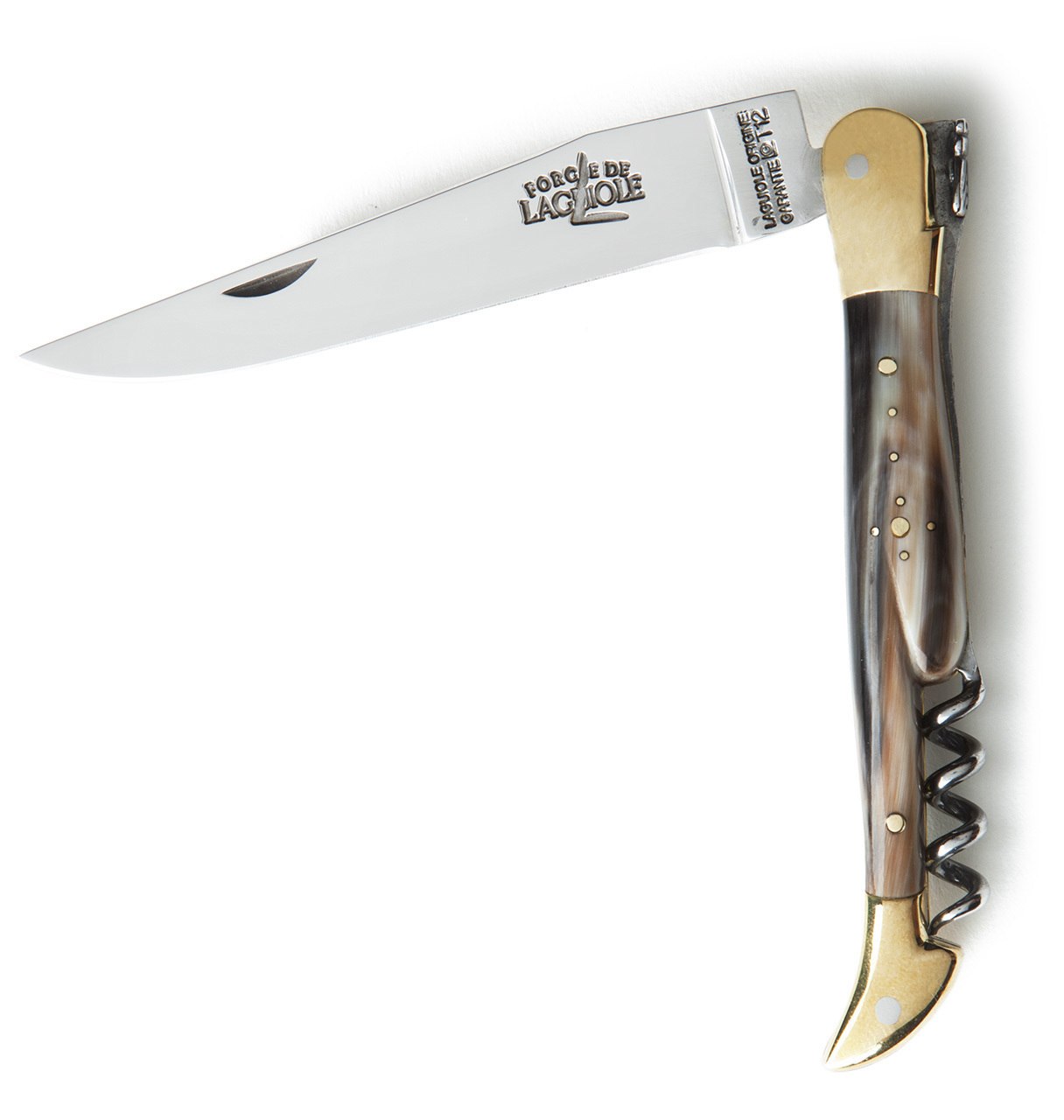 Laguiole 11cm Pocketknife & Corkscrew in Horn