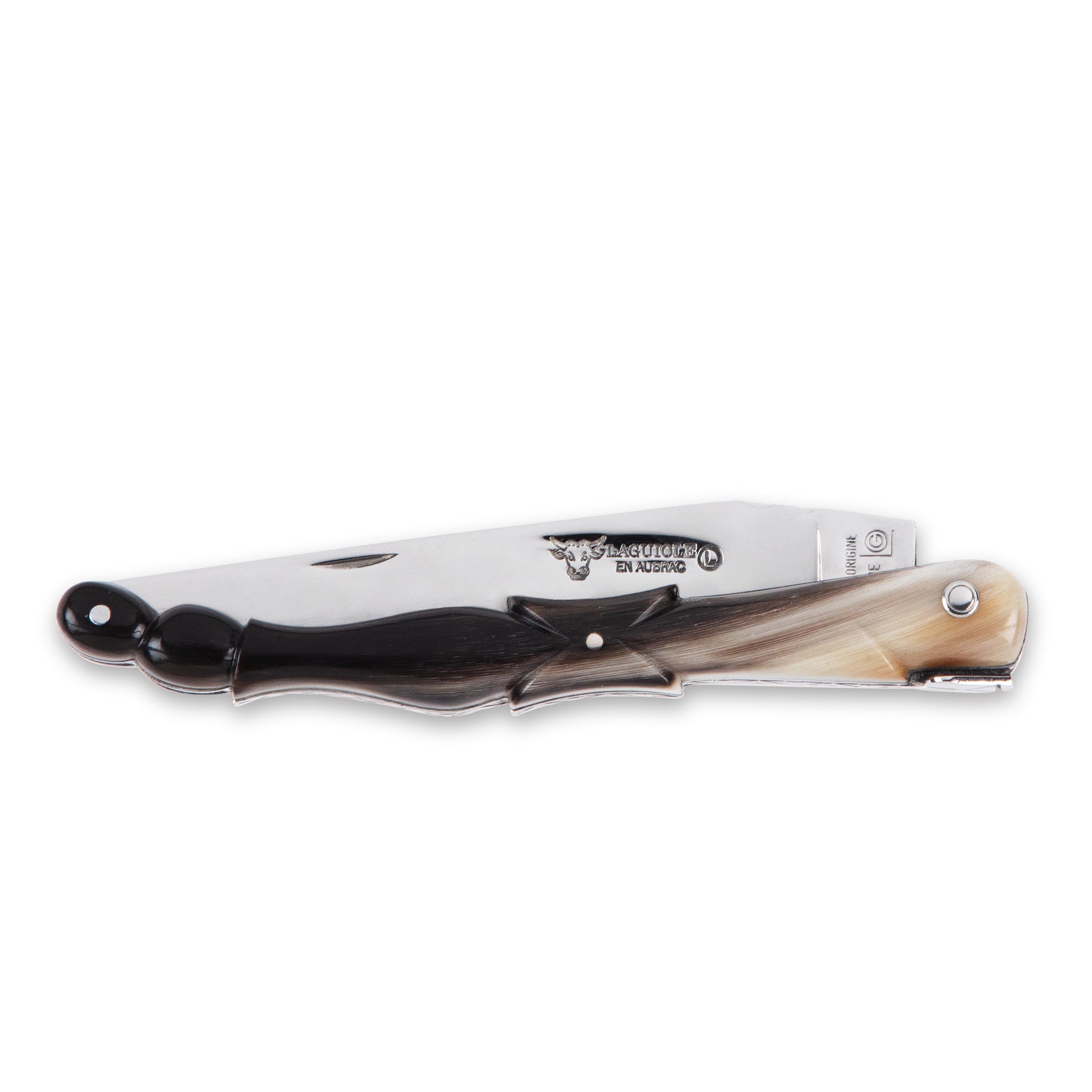 Laguiole Pigeon Wing Pocketknife in Horn