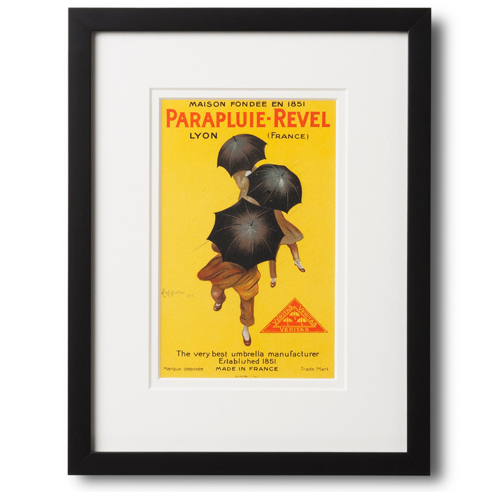 Art Deco Parapluie-Revel Original (Small) Advertising Label