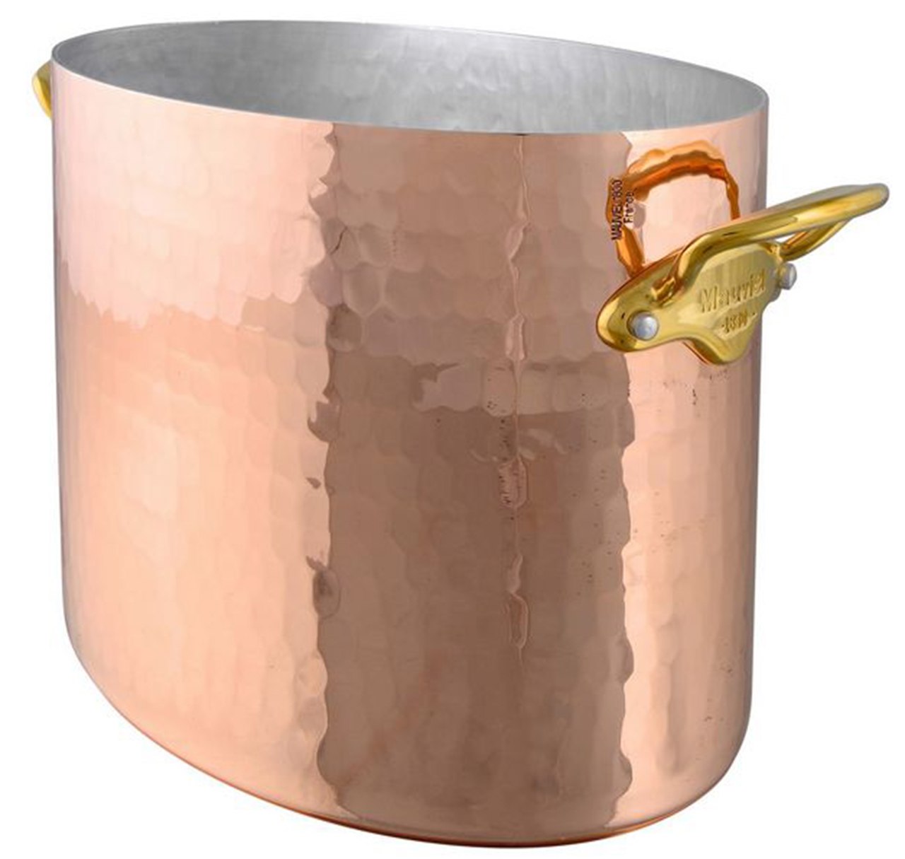 Mauviel M'30 Oval Hammered Copper Champagne Bucket