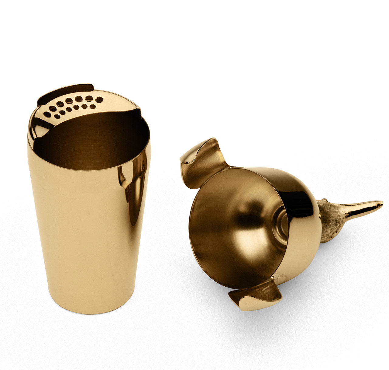 Napier Gold-Plated Figural Penguin Cocktail Shaker