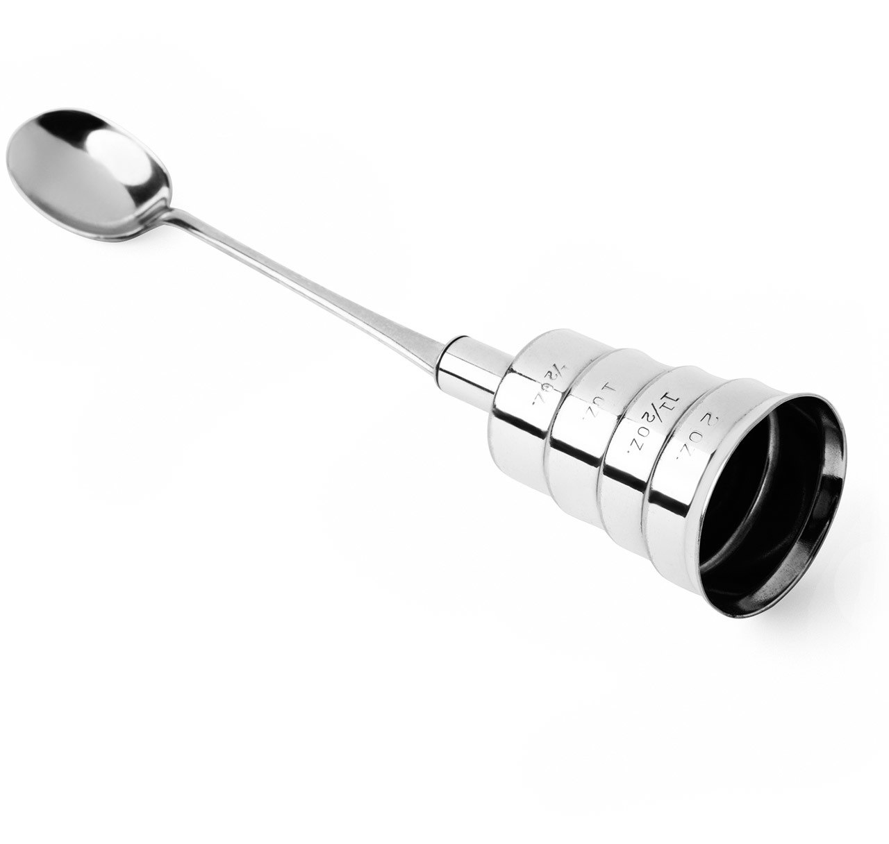 Napier Silver-Plated Valve Jigger Cocktail Spoon