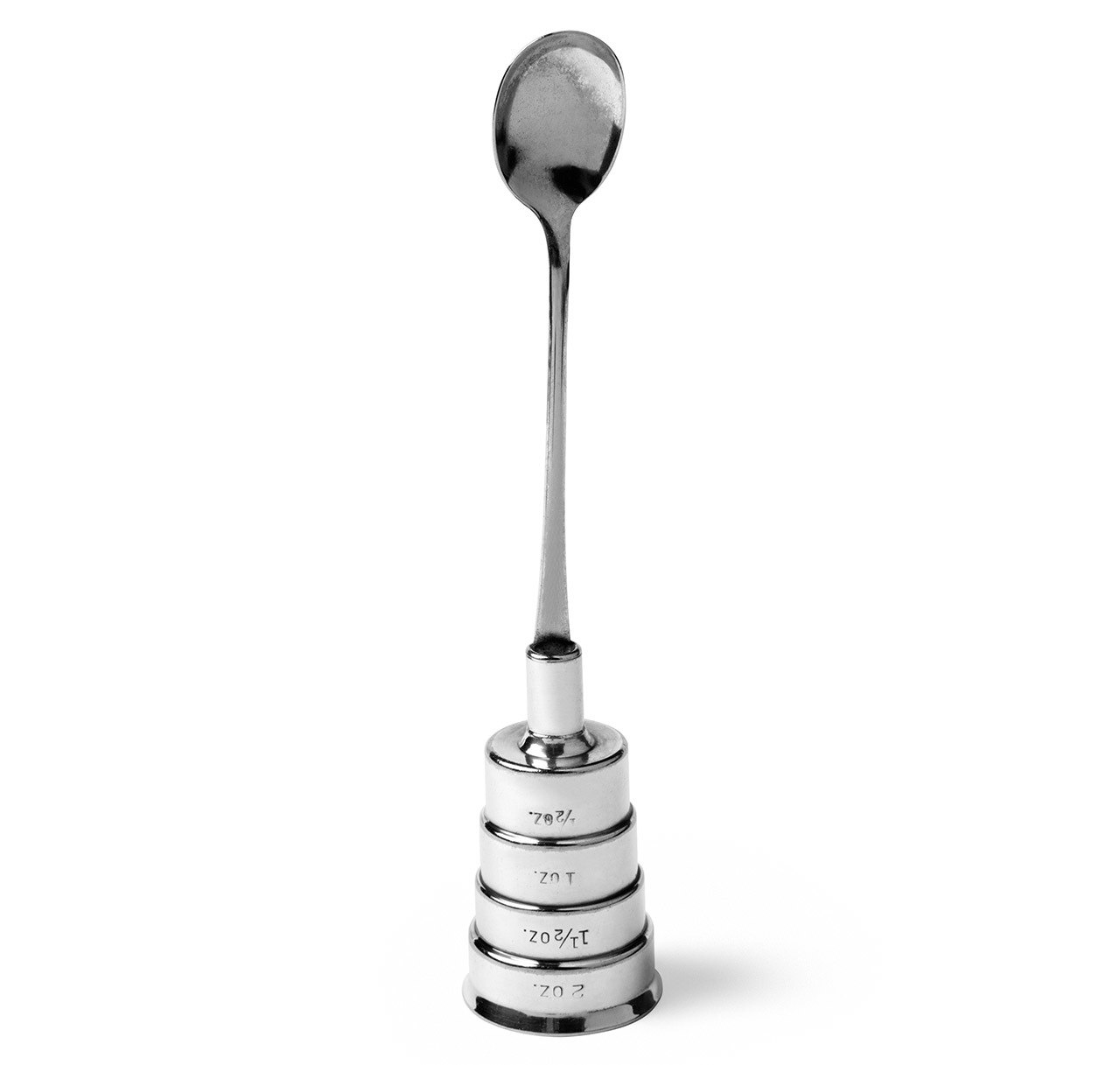 Napier Silver-Plated Valve Jigger Cocktail Spoon