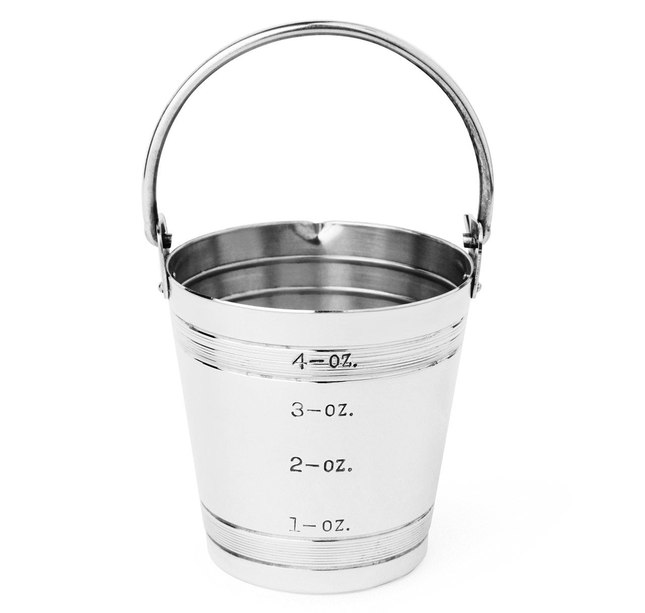 Napier Silver-Plated Bucket Full Jigger