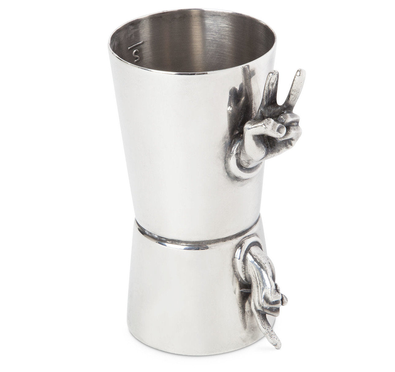  Napier Silver-Plated Double Jigger