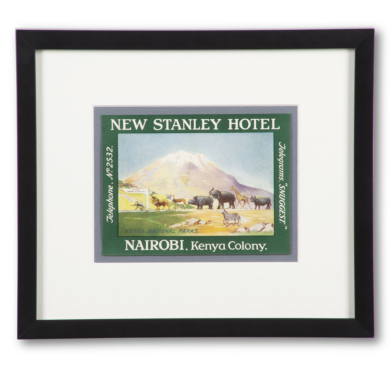 New Stanley Hotel Nairobi Kenya Luggage Label