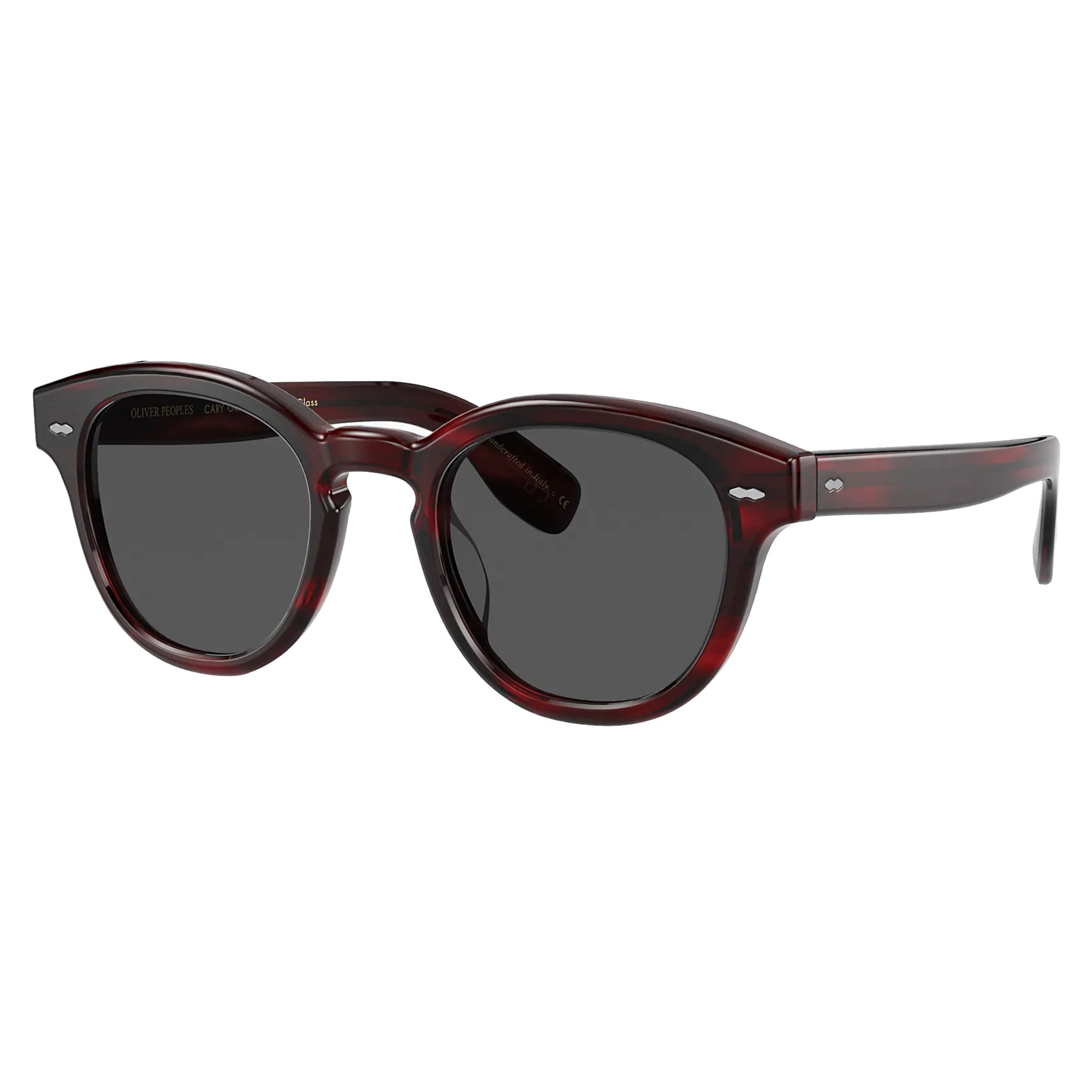 Oliver Peoples Cary Grant Sun Bordeaux Bark with Carbon Grey Sunglasses