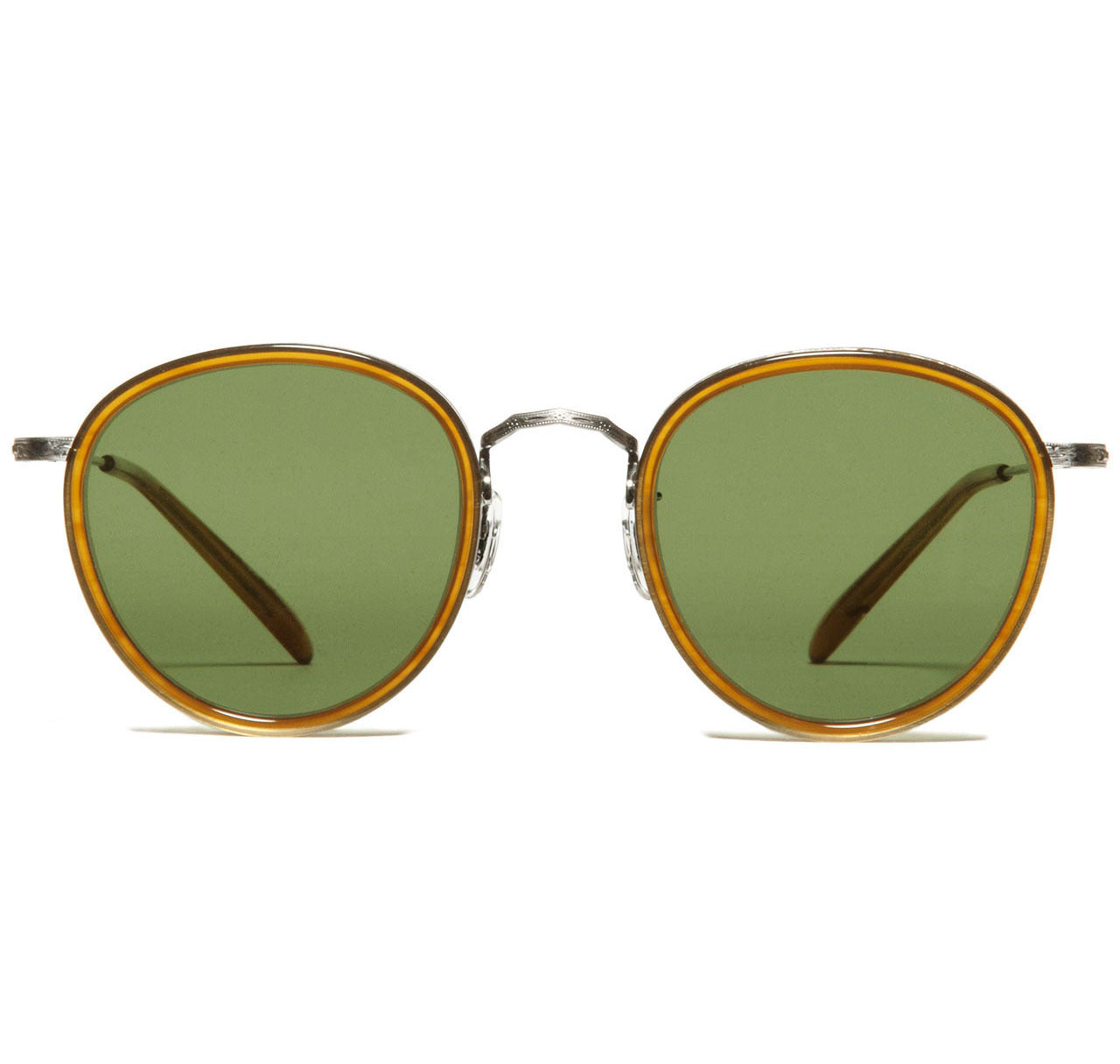 Oliver Peoples MP-2 Amber Tortoise Pewter with Forest Green Polar Glass