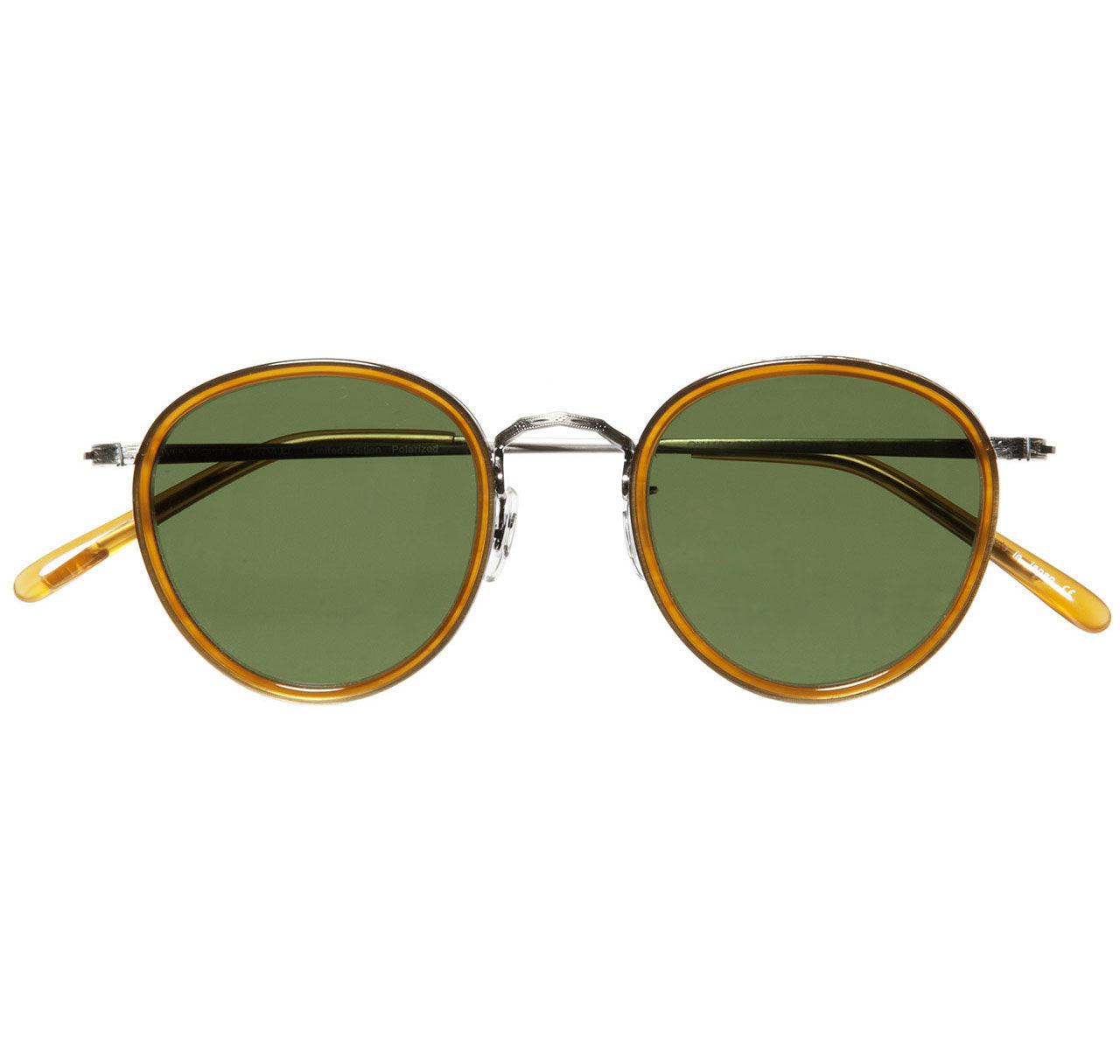 Oliver Peoples MP-2 Amber Tortoise Pewter with Forest Green Polar Glass