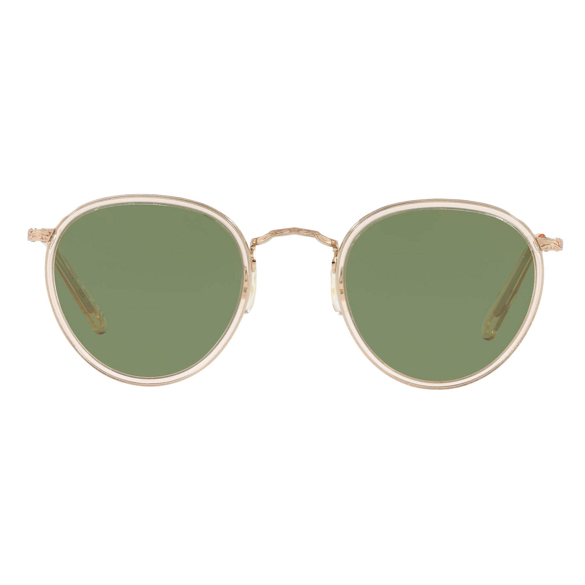 Oliver Peoples MP-2 Sun Buff Gold with Green Mineral Sunglasses