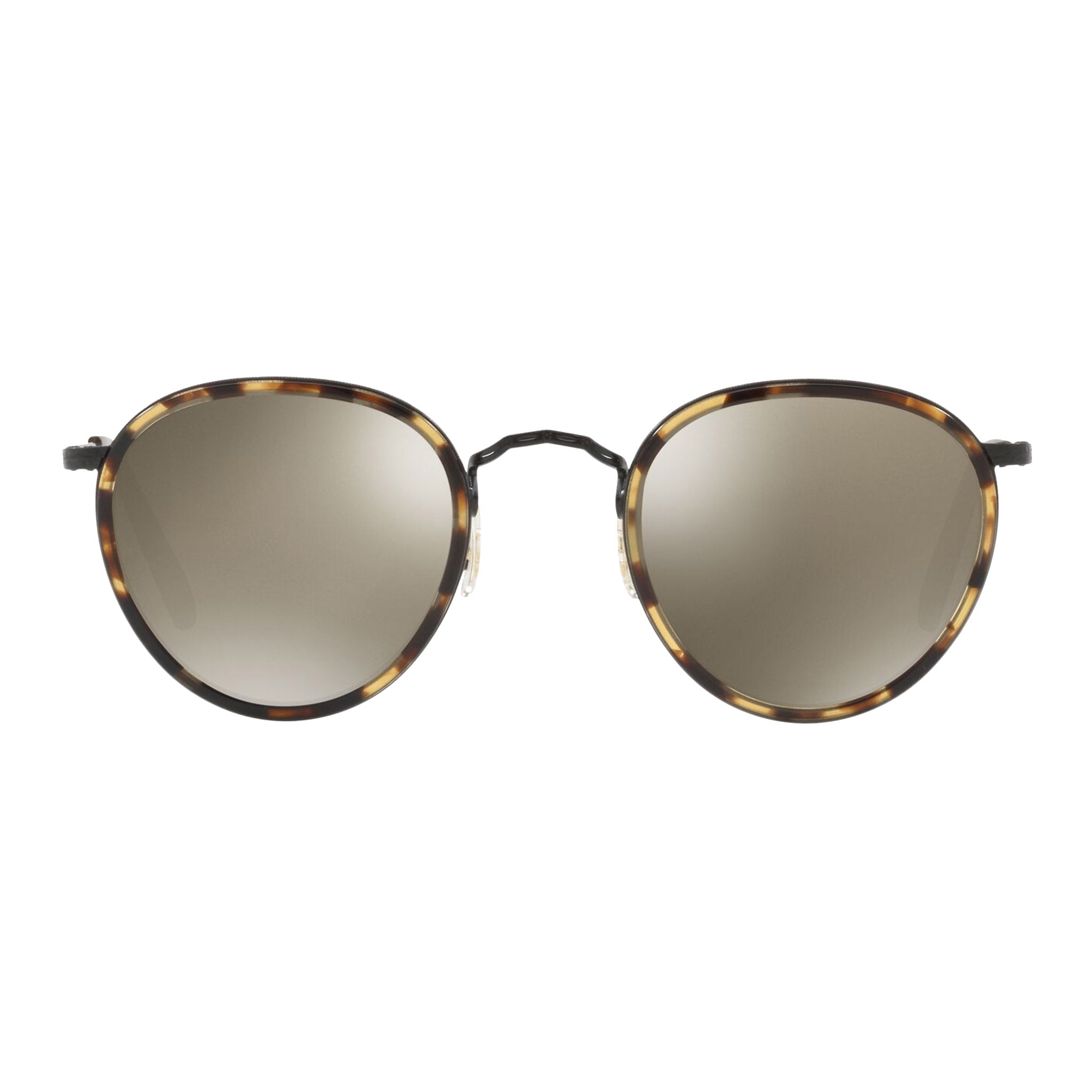Oliver Peoples MP-2 Sun Hickory-Tortoise Black with Dark Grey Mirror Gold Sunglasses
