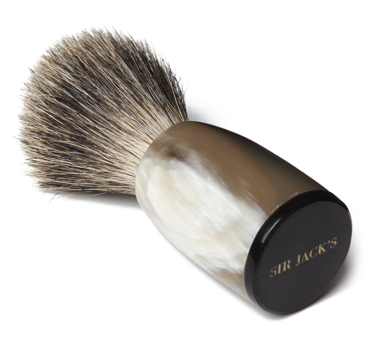 Sir Jack's Ox Horn Handle Badger Brush