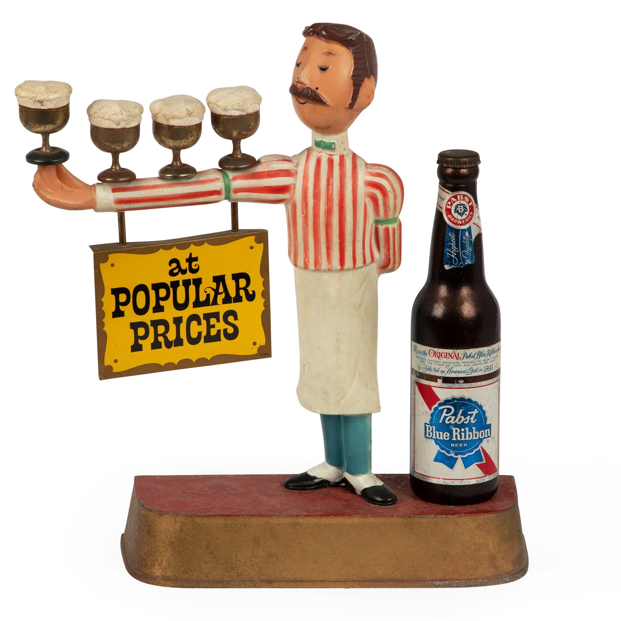 Pabst Blue Ribbon Beer Advertising Figure