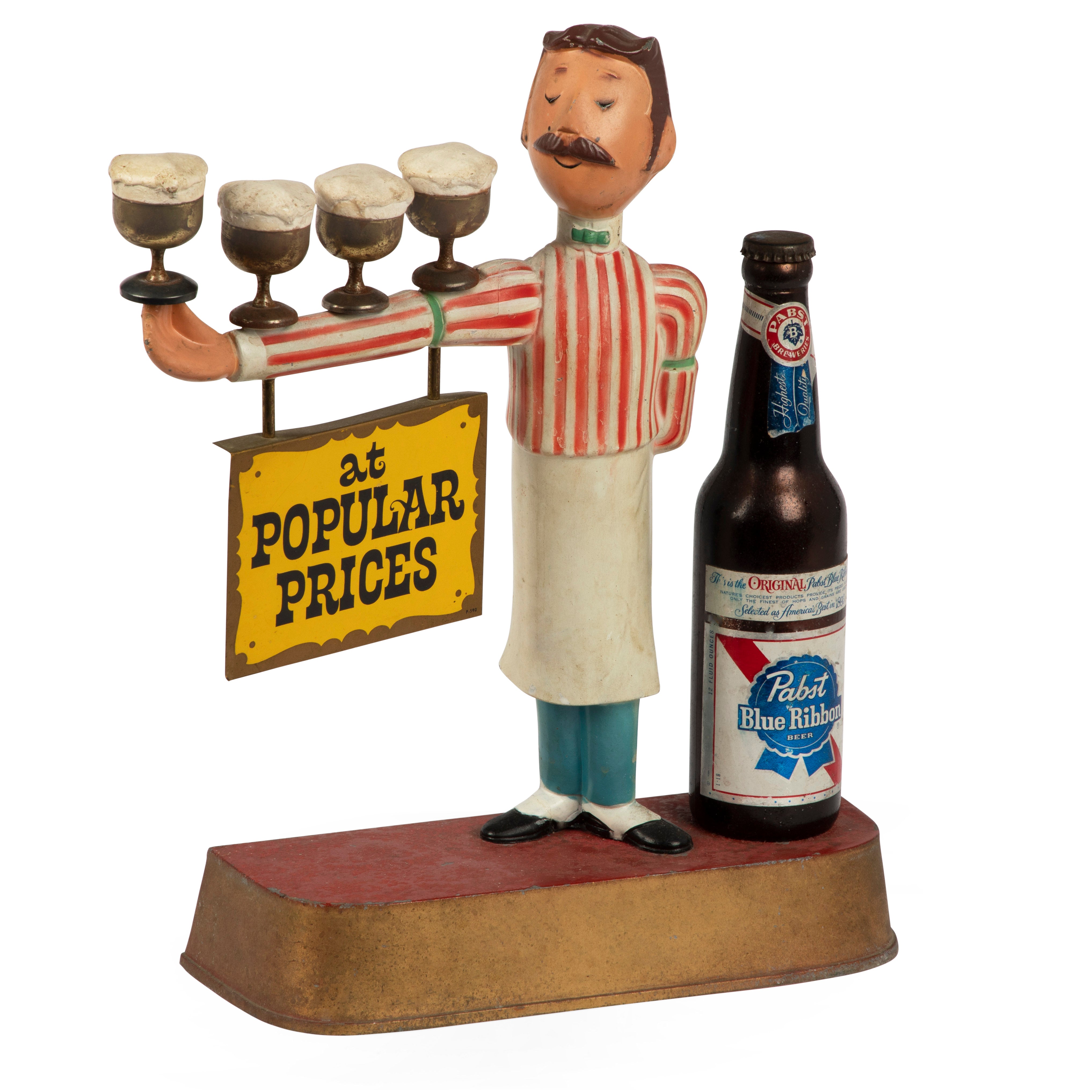 Pabst Blue Ribbon Beer Advertising Figure