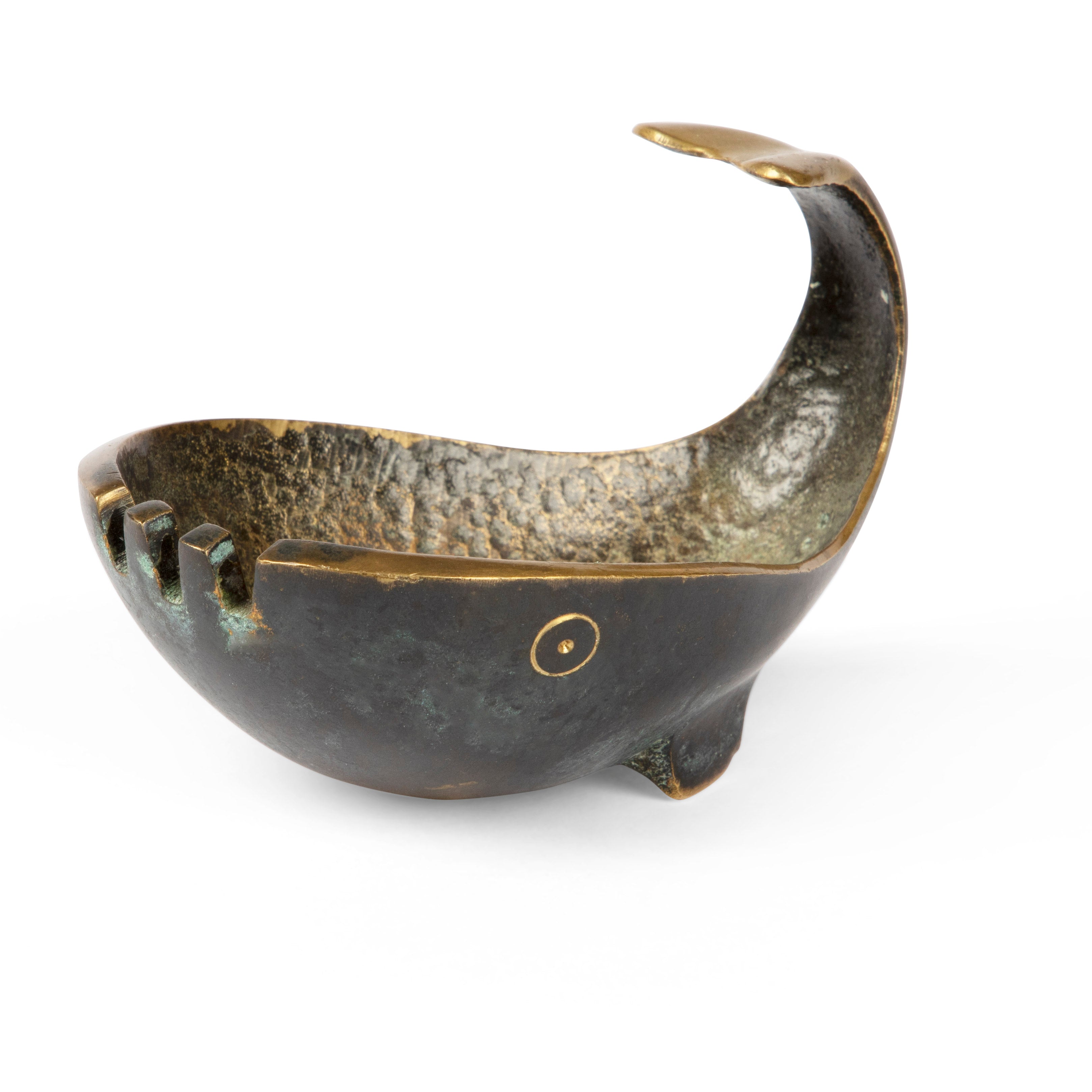 Pal-Bell Whale Bronze Ashtray