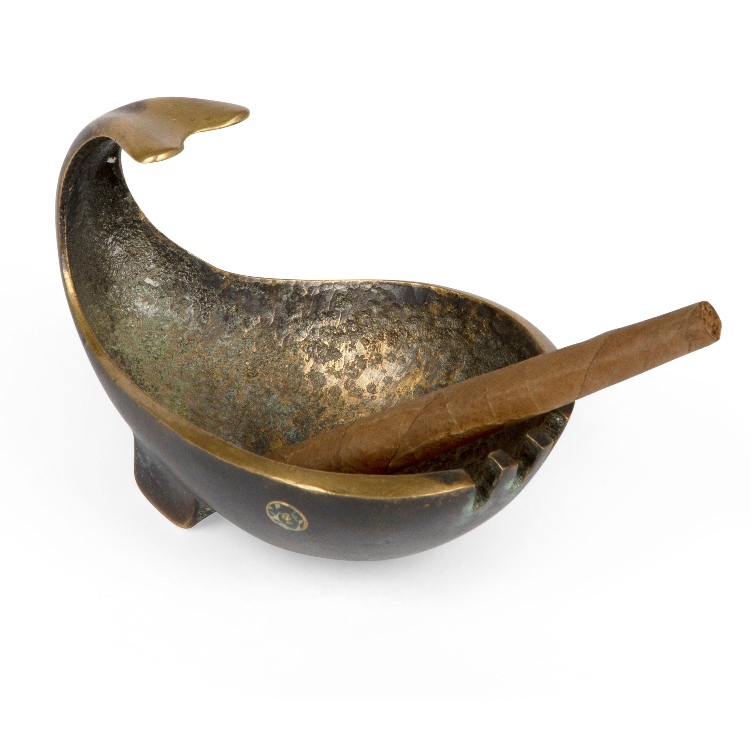 Pal-Bell Whale Bronze Ashtray