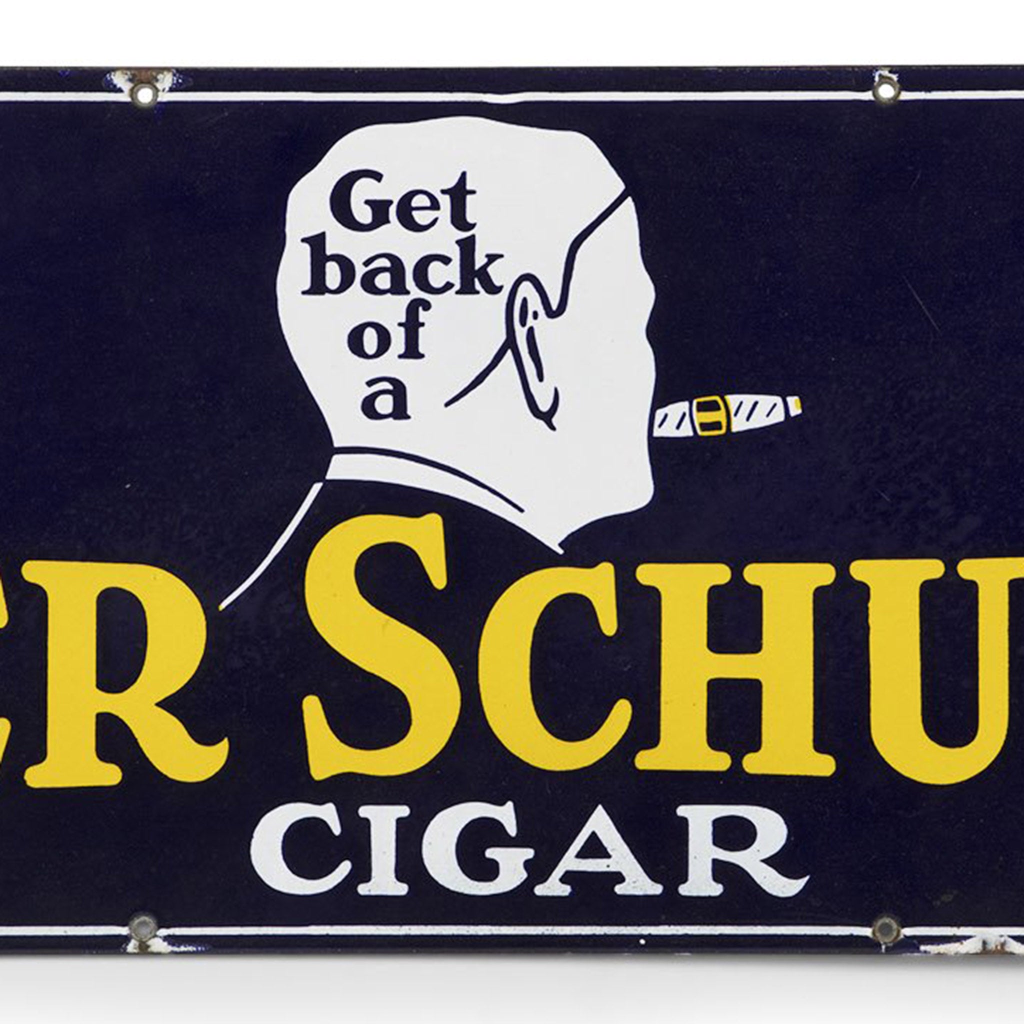 Peter Schuyler Cigars Porcelain Sign