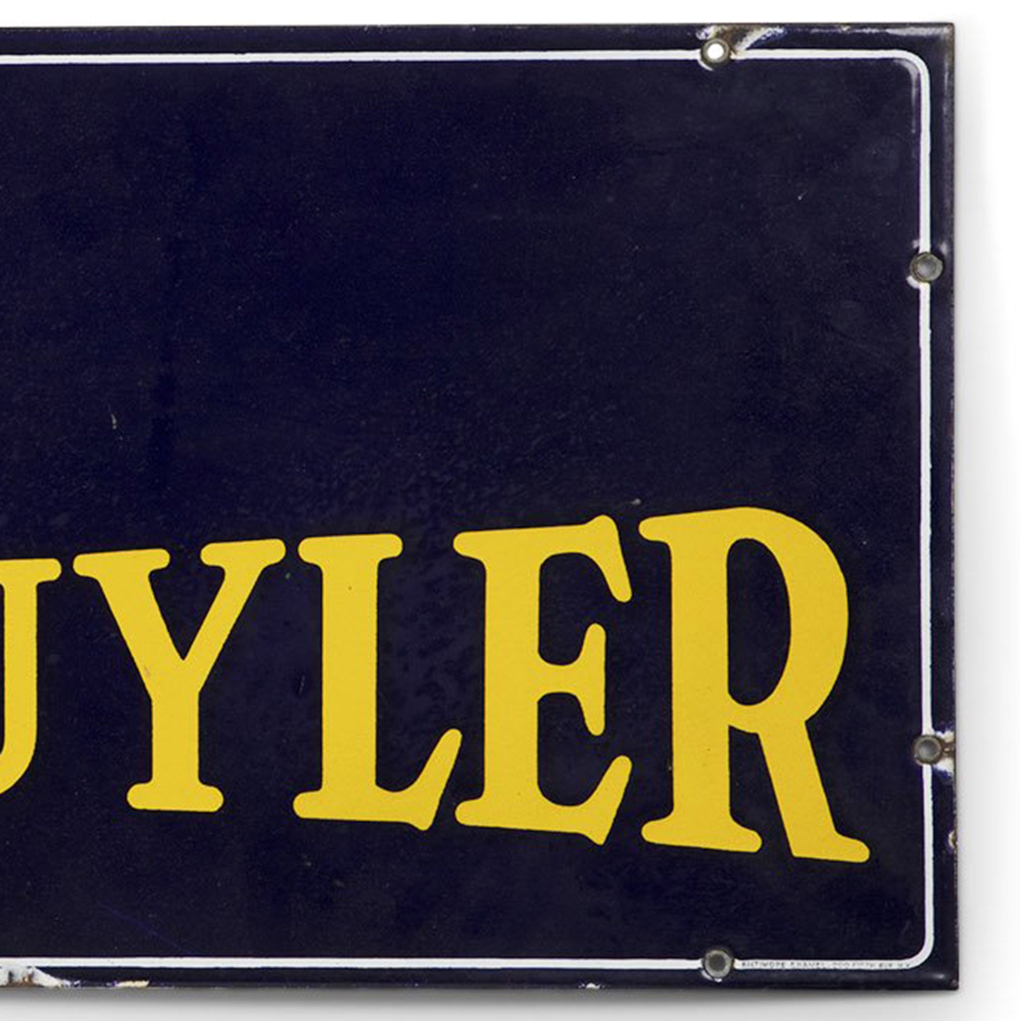 Peter Schuyler Cigars Porcelain Sign