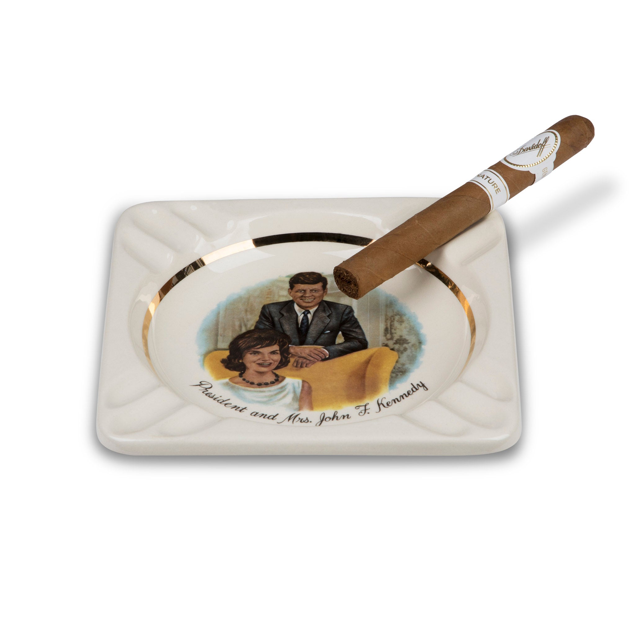 Vintage President Kennedy White House Ashtray