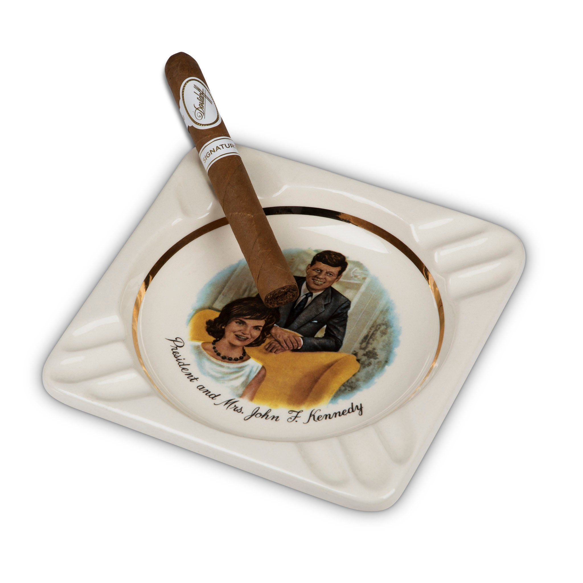 Vintage President Kennedy White House Ashtray