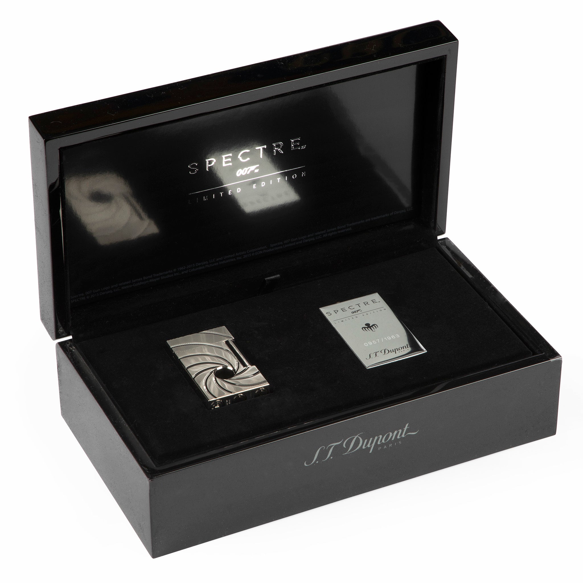 S.T. Dupont Limited Edition James Bond Spectre 007 Palladium Ligne 2 Lighter