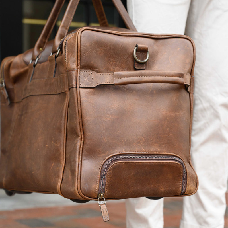 Moore & Giles Badlwin Oak Singleton Rolling Duffel