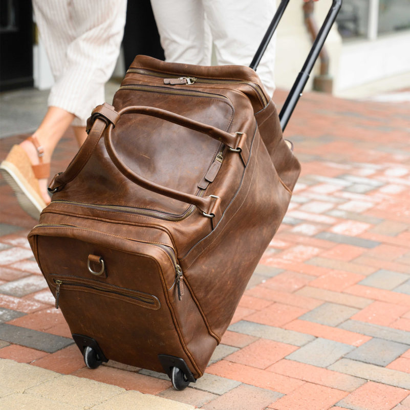 Moore & Giles Badlwin Oak Singleton Rolling Duffel